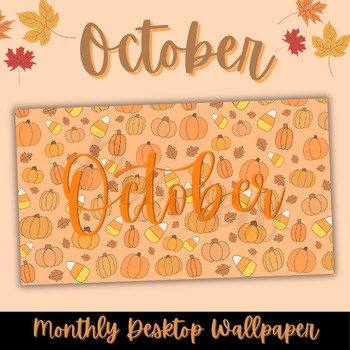 Preview of October Desktop Background | Monthly Design | Desktop Wallpaper | Halloween