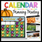 October Digital Calendar | Morning Meeting | Kindergarten 
