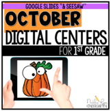 October Digital Centers for 1st Grade Digital Learning