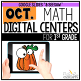 October Digital Math Centers for 1st Grade Distance Learning