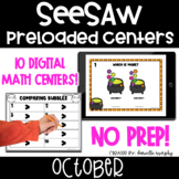 October Digital Math Centers l SeeSaw Kindergarten Activities