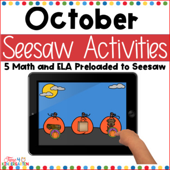 Preview of October Digital Seesaw Activities