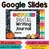 October Digital Writing Journal for Google Slides with Int