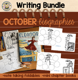 October Diverse Picture Book Biographies Writing Bundle