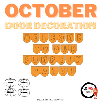 Preview of October Door Decoration/ Fall Bulletin Board