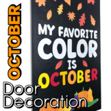 October Door Decoration - October Bulletin Board Design - 