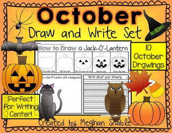 Halloween Directed Drawing / Learn To Draw Activity Sheets