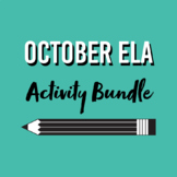 October ELA Bundle | Fall Book Report, Reading Challenge, 