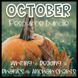 October ELA Bundle | Phonics, Writing, Anchor Charts, Read