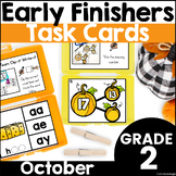 October Early Finisher Phonics and Math Activity Task Card