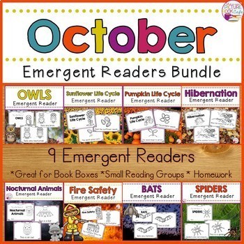 Preview of Fall Emergent Readers Bundle
