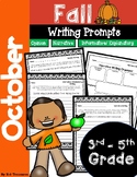October Fall Writing Prompts: Opinion, Narrative, Informat