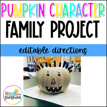 Preview of Pumpkin Characters Family Project