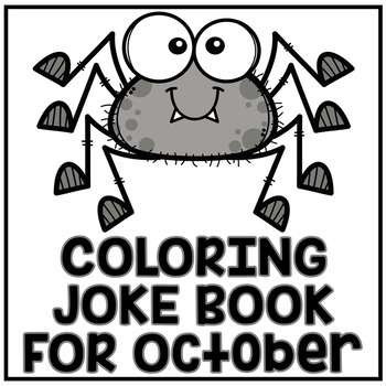 Preview of October Halloween "Just For Fun" Coloring Joke Book