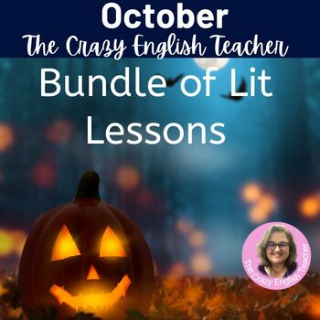 Preview of October Halloween Literature Bundle for Fall, Halloween, Short Stories, Analysis