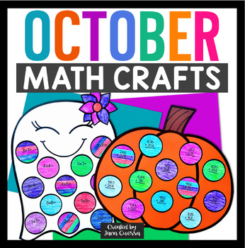 Preview of October Halloween Math Crafts Bulletin Board Activities Fall Pumpkin