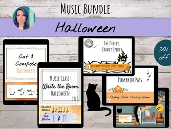 Preview of October & Halloween Music Class Songs, Activities, & Lessons Bundle (30% off)