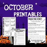 October/Halloween Printables