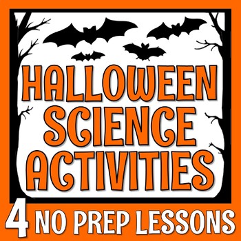 Preview of NO PREP Halloween Science Activity Set for Middle School