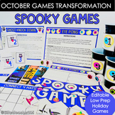 October Halloween Spooky Games Classroom Transformation