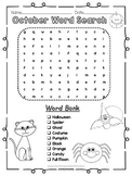 October Halloween Word Search 2 Levels