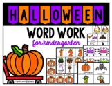 October Halloween Word Work for Kindergarten **14 centers,