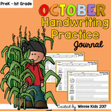 October Handwriting Practice Journal