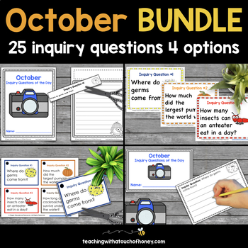 Preview of October Inquiry Question of the Day Bundle