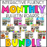Monthly Interactive Fluency Bulletin Board Bundle | EDITABLE