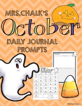 Preview of October Journal Prompts