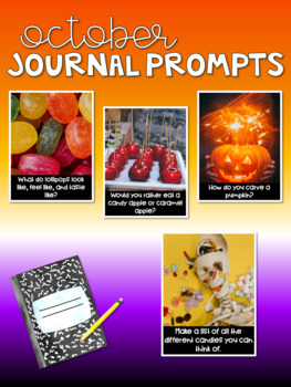 Preview of October Journal Prompts