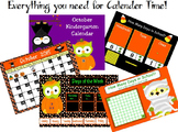 October Kindergarten Calendar for ActivBoard