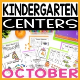 October Kindergarten Literacy and Math Centers with Hallow