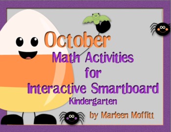 Preview of October Kindergarten Math Activities for Interactive Smartboard (Notebook 11)