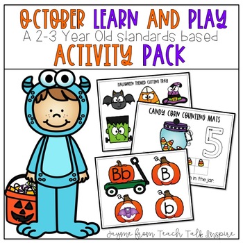 Preview of October Learn and Play Toddler Activities