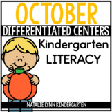 October Literacy Centers Kindergarten