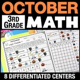 Halloween Math Centers, October Morning Work 3rd Grade Mat