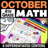 Halloween Math Centers, October Morning Work 4th Grade Mat