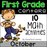 October Math Centers - First Grade