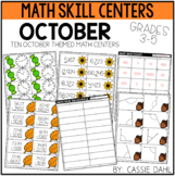 October Math Centers (Grades 3-5)