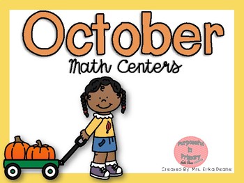 Preview of October Math Centers