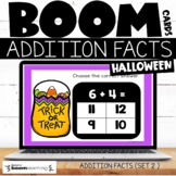 October Math Facts Addition to 20 Set 2 Boom Cards Hallowe