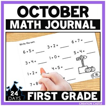 Preview of October First Grade Math Journal