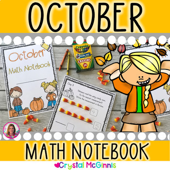 Preview of October Math Notebook | Kindergarten Math Activities | Fall Math | Pumpkin