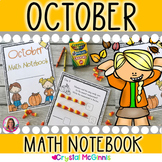 October Math Notebook | Kindergarten Math Activities | Fal