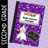 October Math Journal Prompts Second  Grade