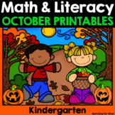 October Math & Literacy Printables {Kindergarten}