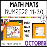 October Math Mats Numbers to 20 |  Halloween Counting Cent