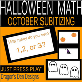 October Math Subitizing for Halloween