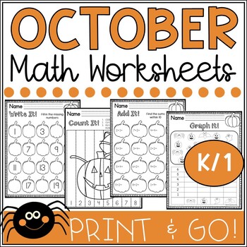 october worksheets 1st grade teaching resources tpt